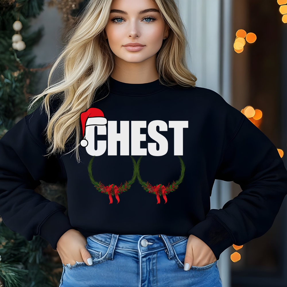 Couples Chest Nuts Christmas T-Shirt | Sweatshirt