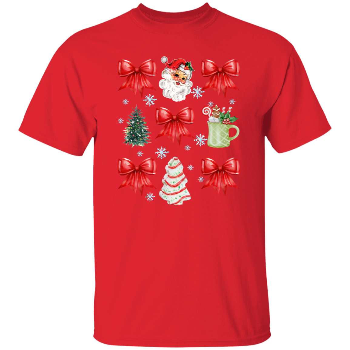 Christmas Coquette Bow T-shirt | Sweatshirt