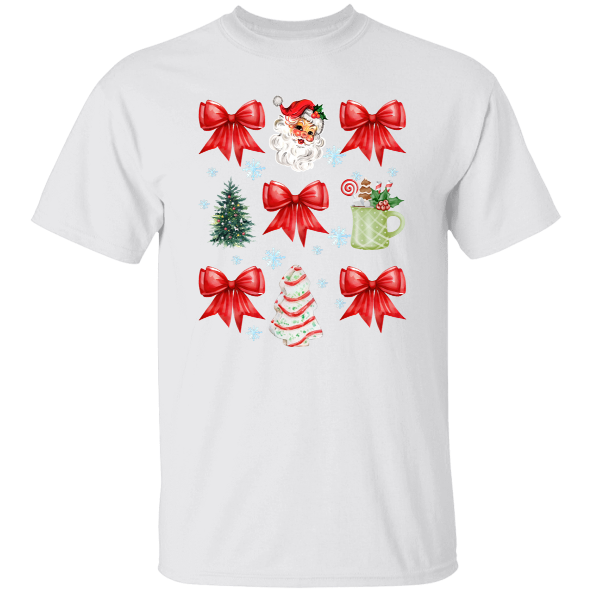 Christmas Coquette Bow T-shirt | Sweatshirt