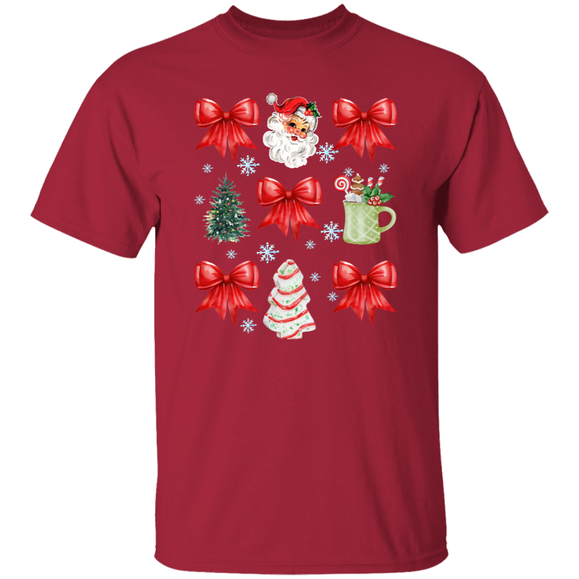 Christmas Coquette Bow T-shirt | Sweatshirt