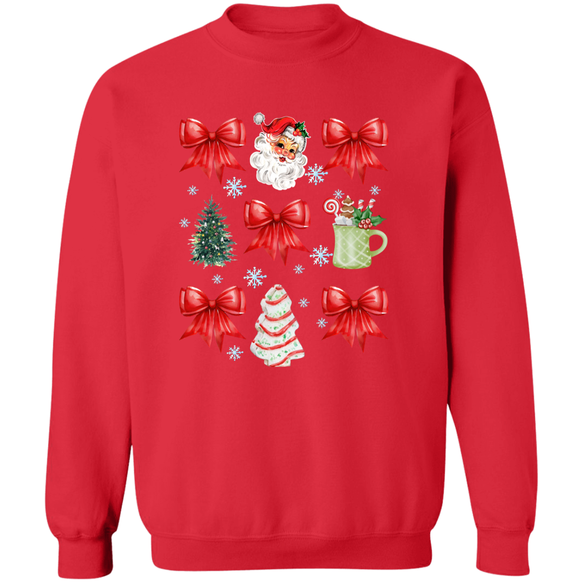 Christmas Coquette Bow T-shirt | Sweatshirt