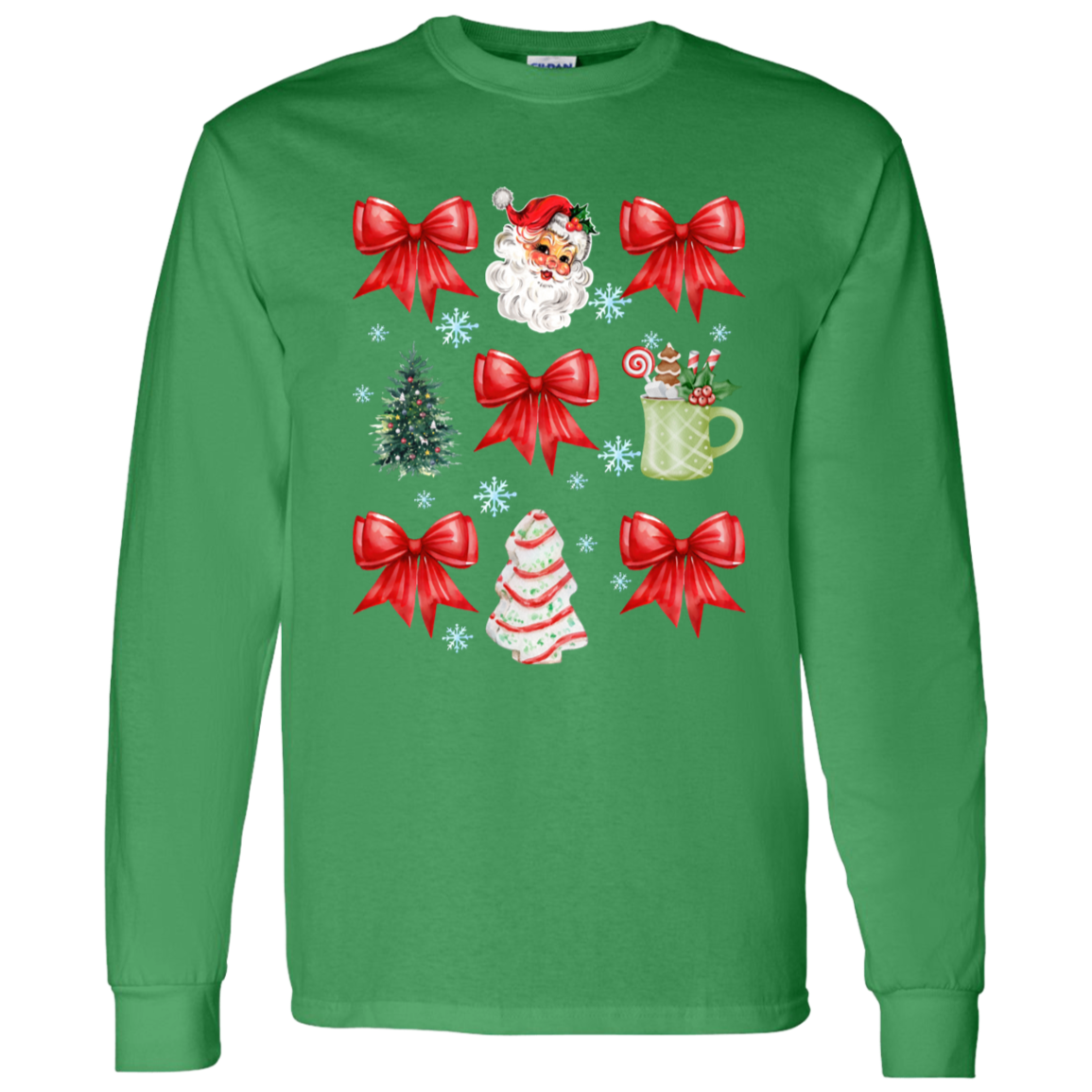 Christmas Coquette Bow T-shirt | Sweatshirt