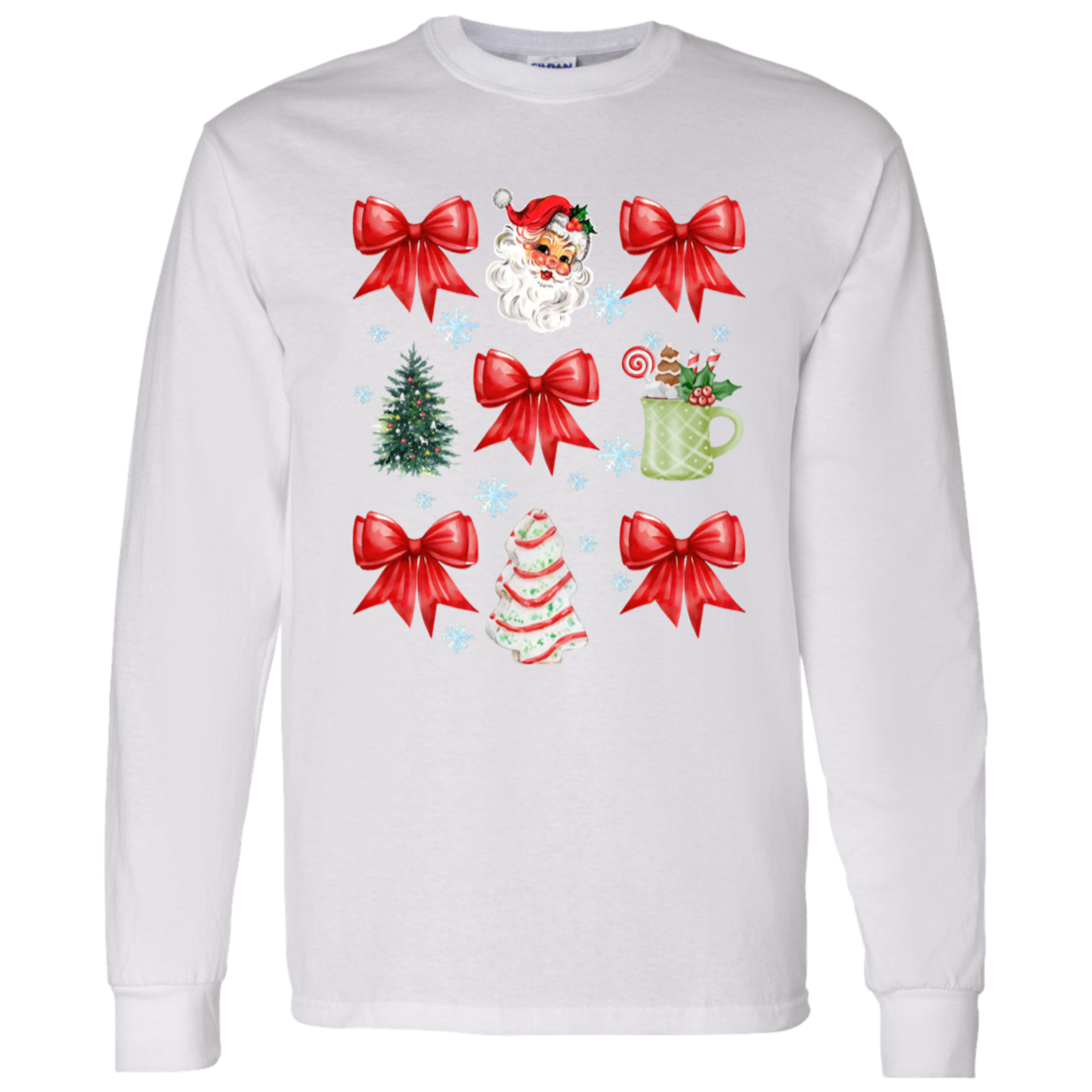 Christmas Coquette Bow T-shirt | Sweatshirt
