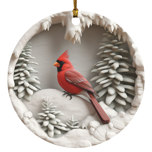 Cardinal Ornament